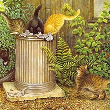 Схема вышивки «уличный ресторан»