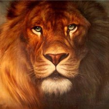 Схема вышивки «лев»