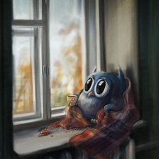 Схема вышивки «сова»