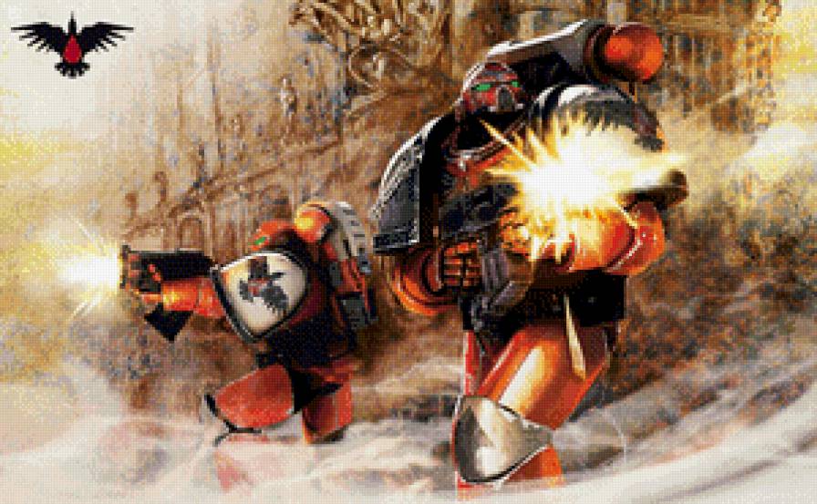 Космодесант Кровавых воронов - кровавые вороны, космодесант, warhammer 40000, blood ravens - предпросмотр