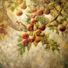 Схема вышивки «яблоки»