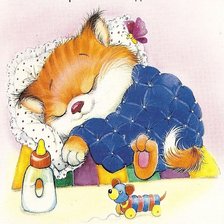 Схема вышивки «Котик»