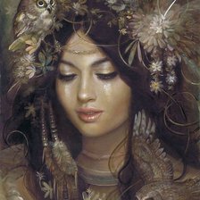 Схема вышивки «лесная нимфа»