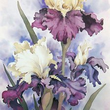 Схема вышивки «цветы»