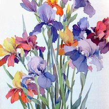 Схема вышивки «цветы»