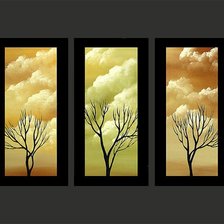 Схема вышивки «триптих»