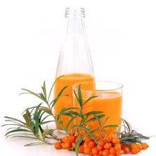 Схема вышивки «бутылка с облепихой»