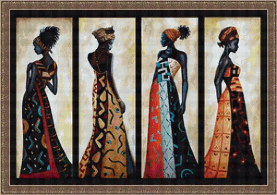 Африканские мотивы - африка - предпросмотр