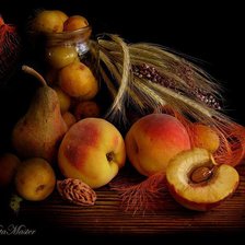 Схема вышивки «Персики»