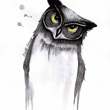 Схема вышивки «Сова»