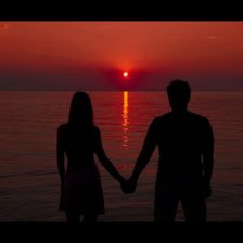 Схема вышивки «захід сонця»