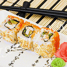 Схема вышивки «Суши»