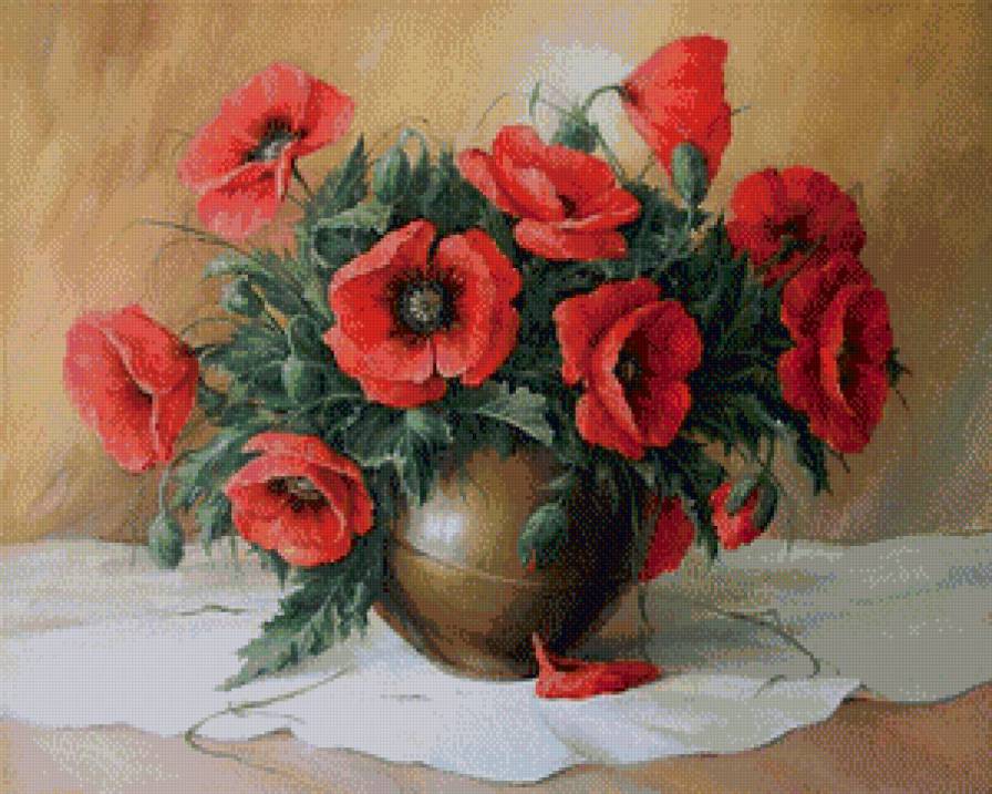 букет маков - букет.цветы.маки - предпросмотр