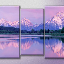 Схема вышивки «Розовые горы»