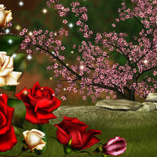 Схема вышивки «цветы»