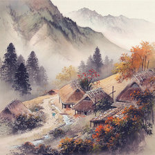 Схема вышивки «Осеняя пора»