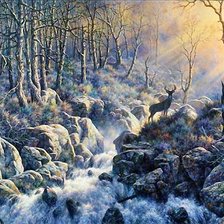 Схема вышивки «Горный пейзаж»