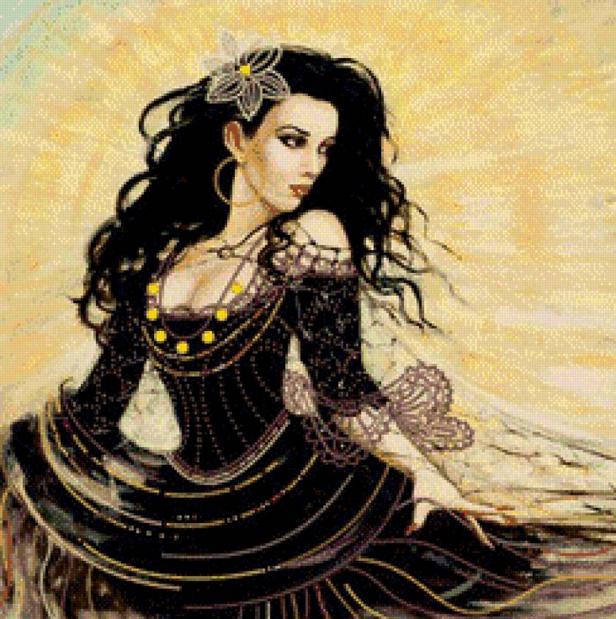 девушка - портрет, женщина, цыганка, девушки - предпросмотр