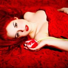 Схема вышивки «Девушка»