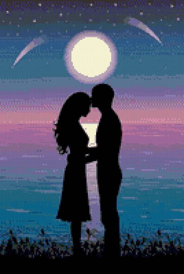 Пара влюблённых - влюбленные - предпросмотр