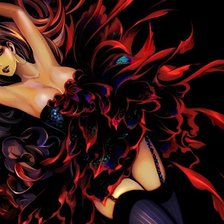 Схема вышивки «Девушка»