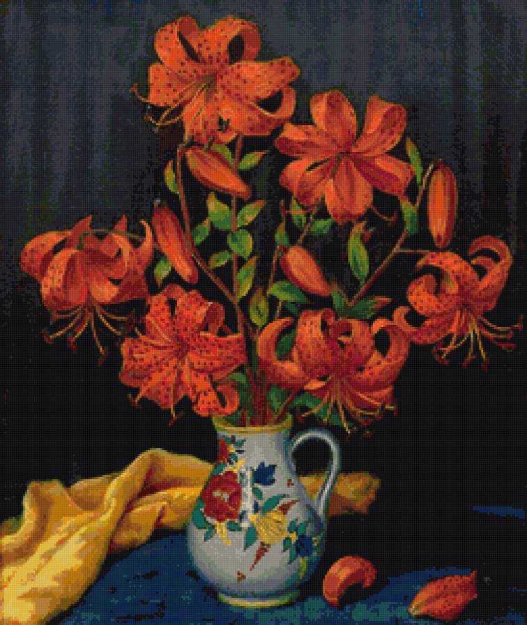 букет - ваза, натюрморт, цветы, букет - предпросмотр