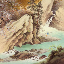 Схема вышивки «Рыбак»