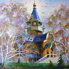 Схема вышивки «Храм»