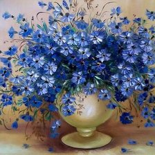 Схема вышивки «васильки»