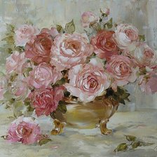 Схема вышивки «розы»