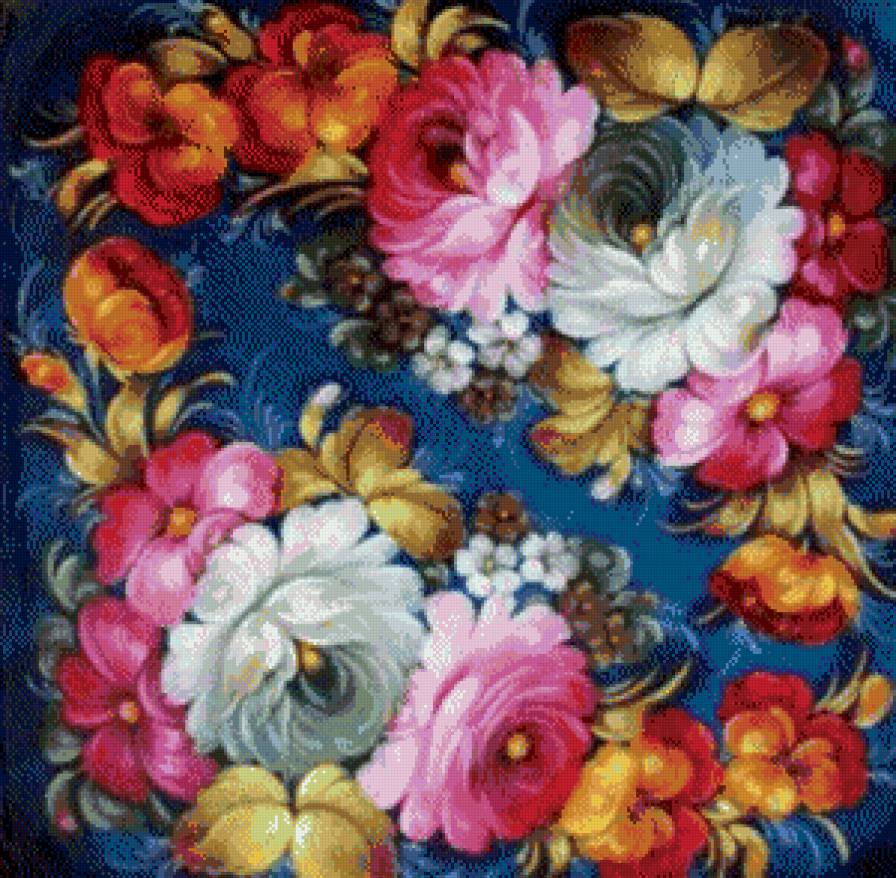 подушка - подушка.цветы. - предпросмотр