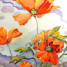 Схема вышивки «маки 2»