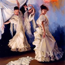 Схема вышивки «танцовщицы»