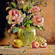 Схема вышивки «пионы»