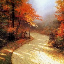 Схема вышивки «Последняя осень»