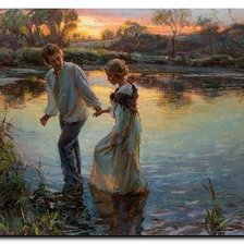 Схема вышивки «Прогулка»