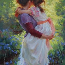 Схема вышивки «С мамой»