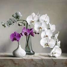 Схема вышивки «орхидеи»