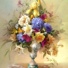 Схема вышивки «прекрасные цветы»