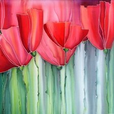 Схема вышивки «мак»