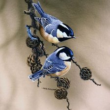 Схема вышивки «Пернатые»