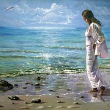 Схема вышивки «На берегу моря»