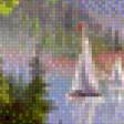 Предпросмотр схемы вышивки «пейзаж с беседкой» (№663937)
