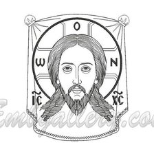 Схема вышивки «іс. хс»