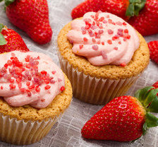 Схема вышивки «клубника»