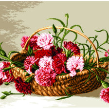 Схема вышивки «гвоздики»