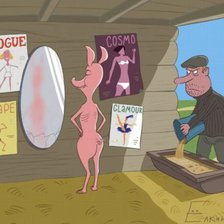 Схема вышивки «хрюша»