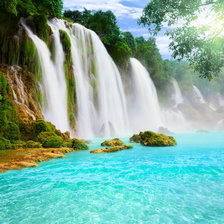 Схема вышивки «Водопад»