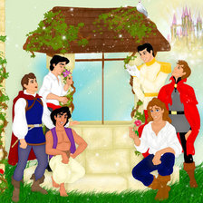 Схема вышивки «Принцы Дисней»