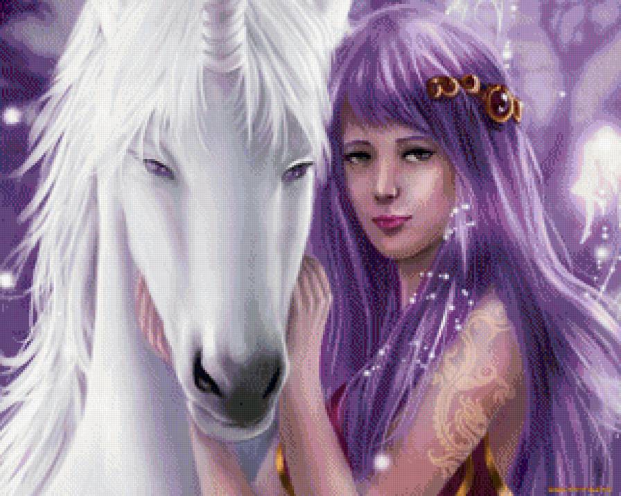 Девушка и лошадь - девушка, люди - предпросмотр